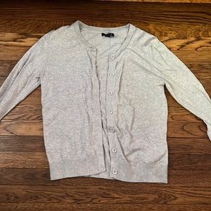 3/4 Sleeve Lightweight Grey Cardigan